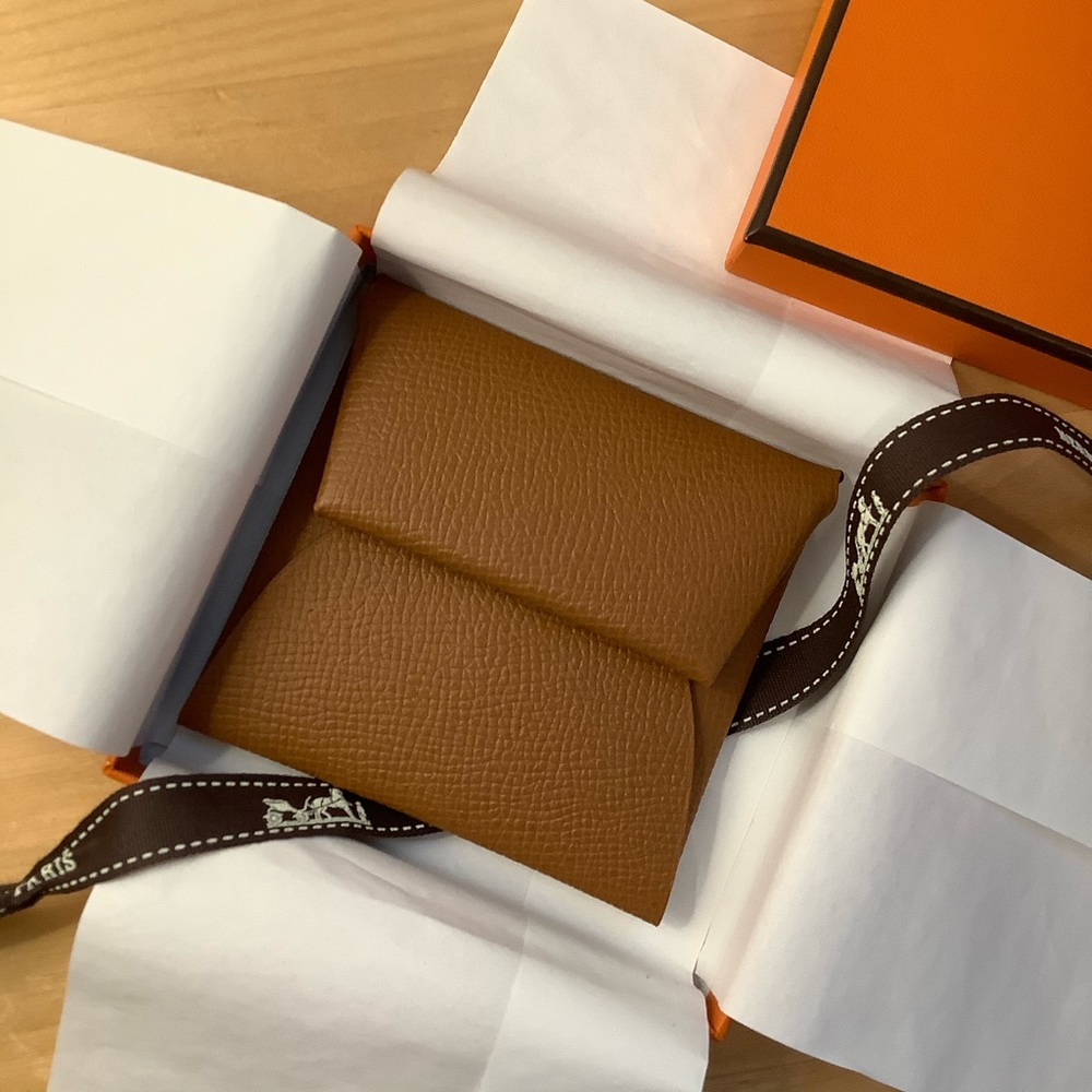Hermes Bastia Coin Purse Gold